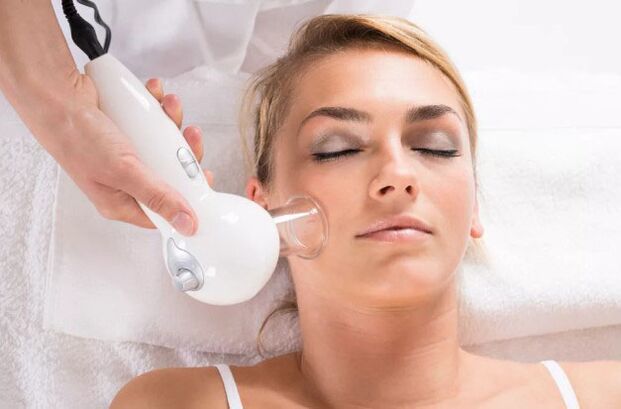 The vacuum massage procedure will help to clean your facial skin and smooth out wrinkles